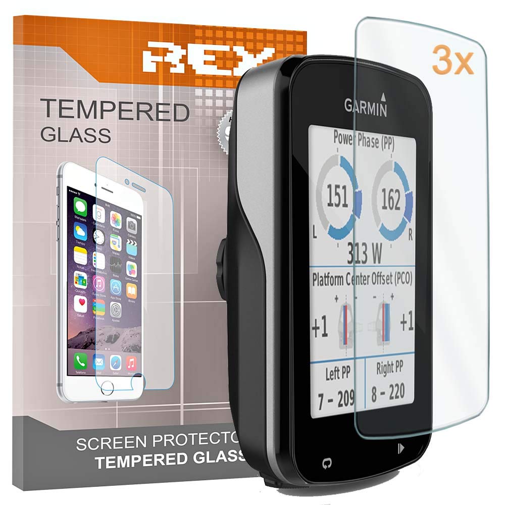 Screen Protector for GARMIN EDGE 820 - EDGE 520 - EDGE 520 PLUS, Tempered Glass Film, Premium quality, [Pack 3x]