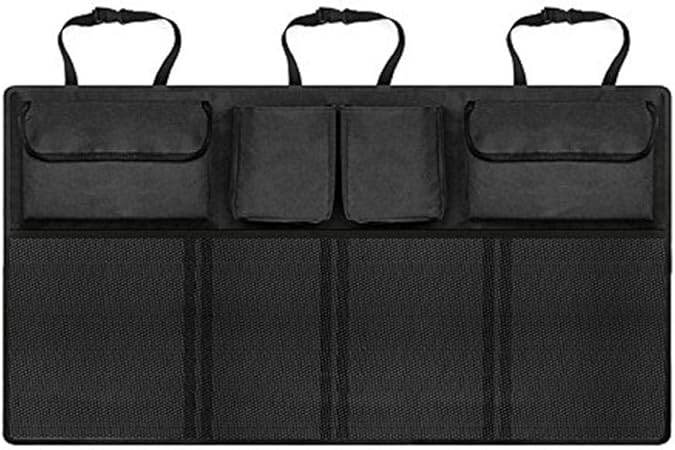 Amazon Moobom カー用品 車用収納バッグ 車トランク収納 シートバックポケット 大容量 袋 後部座席用 バッグ 省スペース設計 取付簡単 工具入れ 小物入れ トラック バン Suv 軽自動車にも適応 ポケット ケース カバー 車 バイク