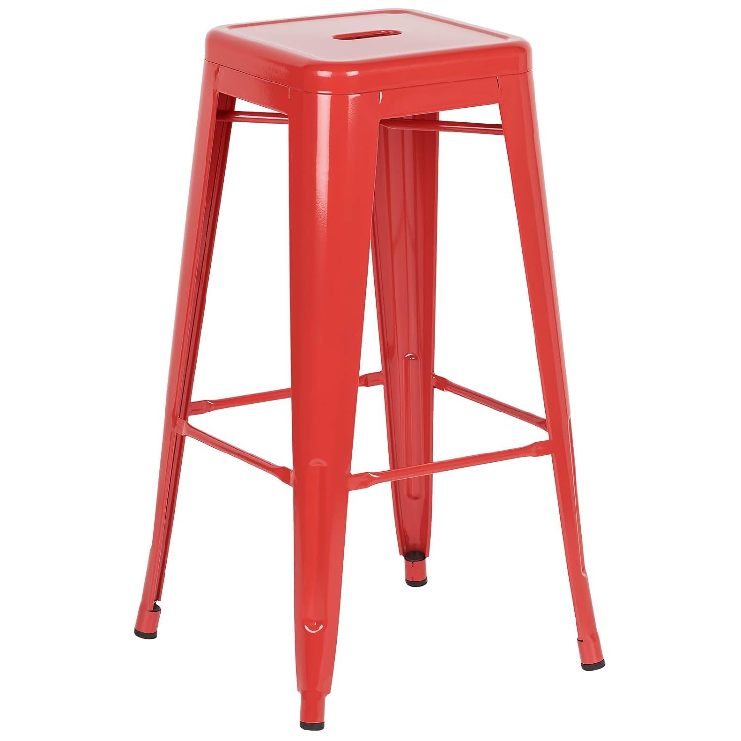 Hartleys Industrial Red Metal Bar Stools Set Of Four Furniture Home Bar Furniture Umoonproductionscom