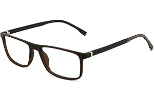 OCCI CHIARI TR90 Men's Eyeglasses Frame Fashion Clear Lens Glasses Eyewear Rectangular Lightweight Glasses