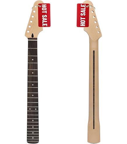 Amazon.com: 21 Fret Bound Maple Fender Strat Neck, Rosewood