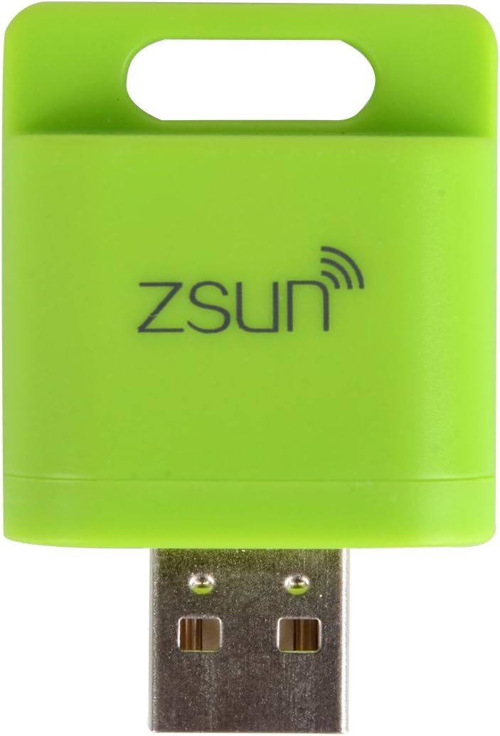 USB2.0 Memory Card TF MicroSD Reader WiFi, Zsun Stick Extender Wireless Expansion Storage Flash Drive For iOS, Android and Windows System