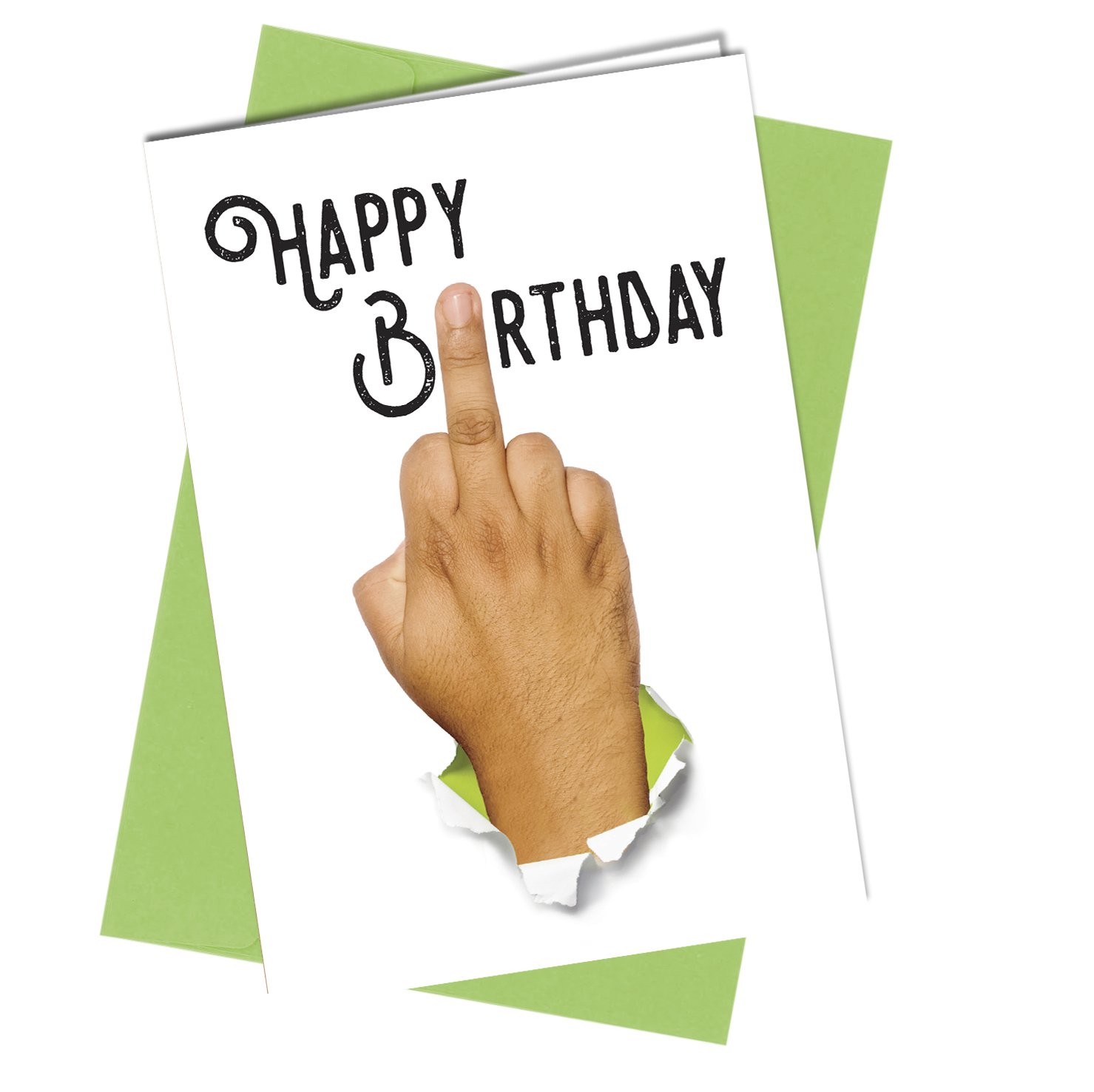 Funny Rude BIRTHDAY CARD Middle Finger Quality Greeting Card ADULT HUMOUR Funny Rude #544