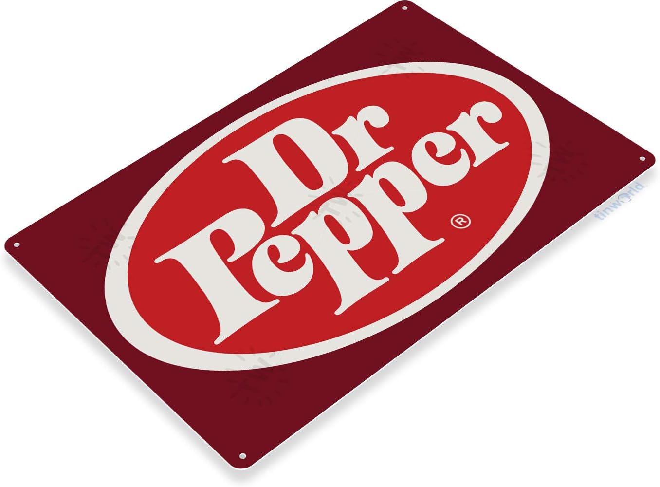 Amazon Com Tinworld Tin Sign 12 X 18 Dr Pepper Logo Metal Decor