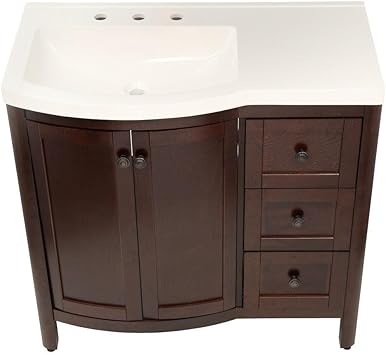 Home Decorators Collection Madeline 36 In W Vanity In Chestnut