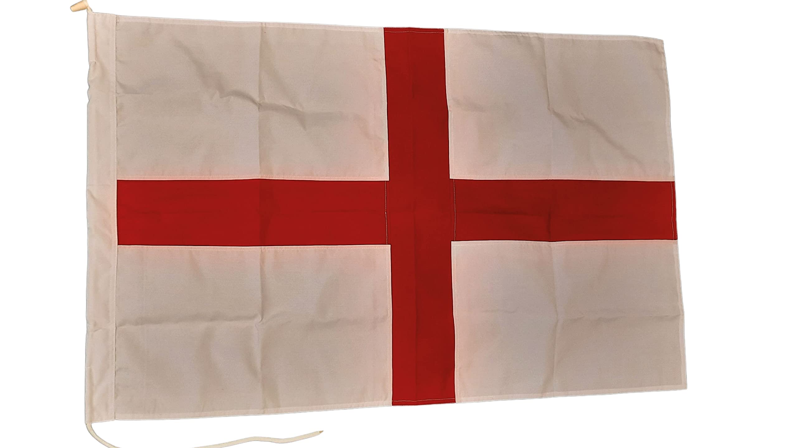 NWFlags Sewn England Flag | 3ft x 2ft Rope & Toggle | 3x2 Stitched England Cross of St George Flag