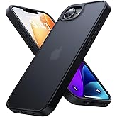 Eastinbox for iPhone 16e Case [16FT Military Grade Shockproof], Anti-Slip Anti-Scratch, Slim Translucent Frosted Matte Phone Cover, Case for iPhone 16 e 6.1", Black