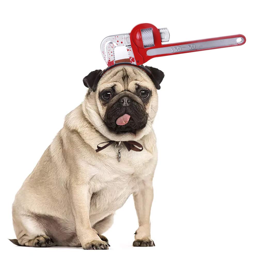 Dog Halloween Headband Funny Dog Costume Party Dress Up Clothes Dog Hats for Cats Puppy Small Medium Dogs (M-H)