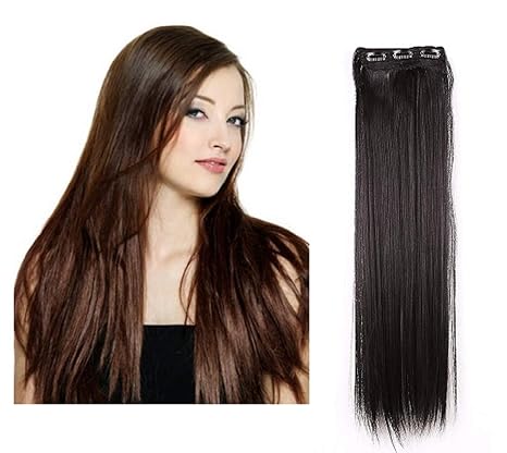 Prime 3 Clip Straight Hair Extension For Women And Girls Hair