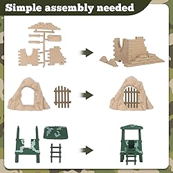 3 otters 210PCS Army Men Military Set, Army Men