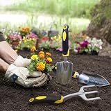 Showvigor Garden Tool Set 3 Piece Aluminum Rake Trowel Weeding Shovel view 7