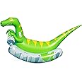 Swimline Original Rocker Raptor Rocking Pool Float Toy | with Easy to Grab Handles and Curved Stabilizing Side Bolsters | for Kids and Adults | for Beach Ocean Pool Lake | Heavy Duty PVC