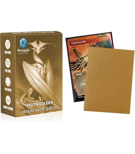 Amazon.com: DuelSpec XD Premium TCG Card Sleeves – Gold – 100 Pack Standard  Size 66x91mm Matte Deck Protectors, Clear Front & Opaque Back, Tournament  Grade Trading Card Sleeves for Standard Trading Cards :