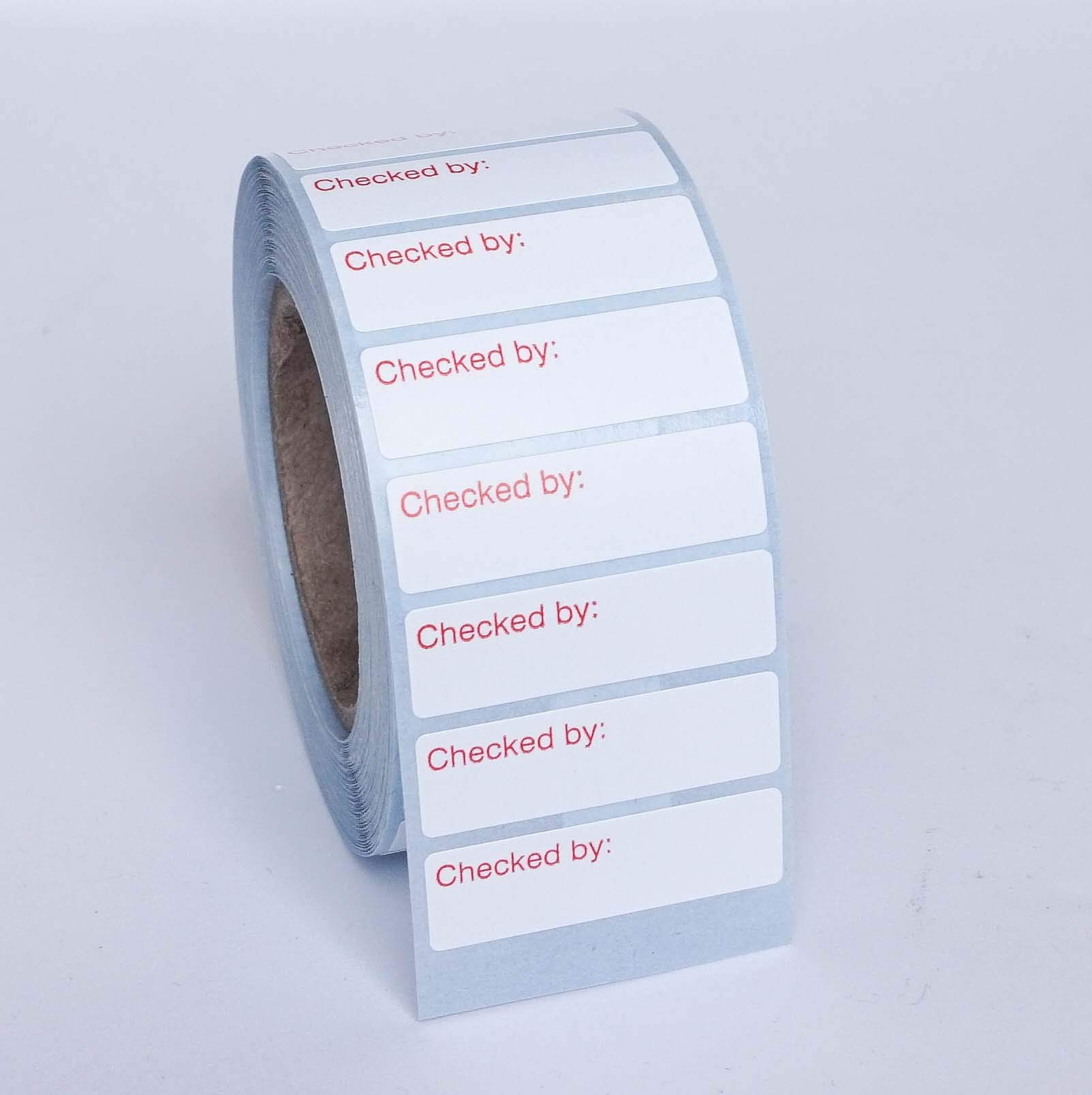1000 Checked by: Labels 32mm x 9mm