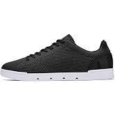 SWIMS Breeze Tennis Knit Sneakers for Men, Lightweight Breathable Knit Upper, EVA Cushioned Midsole, Rubber Cup Sole, Low Top Casual Fashion Sneaker