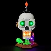 LED Light Kit Compatible with Lego Halloween Skull Candle 40883 | Lighting Accessories for LEGO 40883,Halloween Decor Lights, Halloween Theme Gift for Display Collectors, Excluding Model