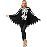 AOBUTE Halloween Poncho Cloak for Adult Women Party Costume Outfits