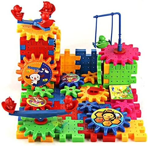 81x Funny Brick Moving Gear Playground Educational Building Block Toy Xmas Gift#