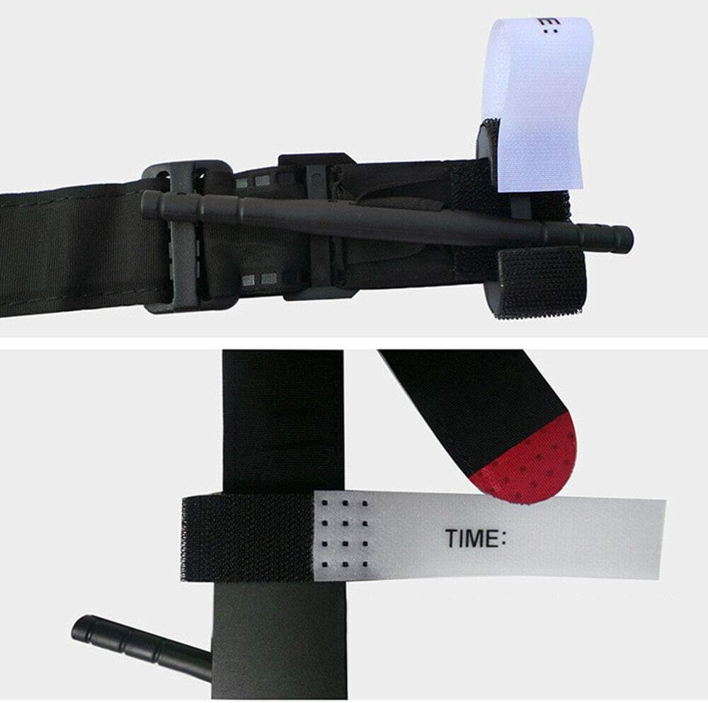 Portable Tourniquet, Emergency Outdoor Tourniquet First Aid Quick Slow Release Buckle Tactical Swat Life Saving Hemorrhage Control (Size : 1PC) - - 