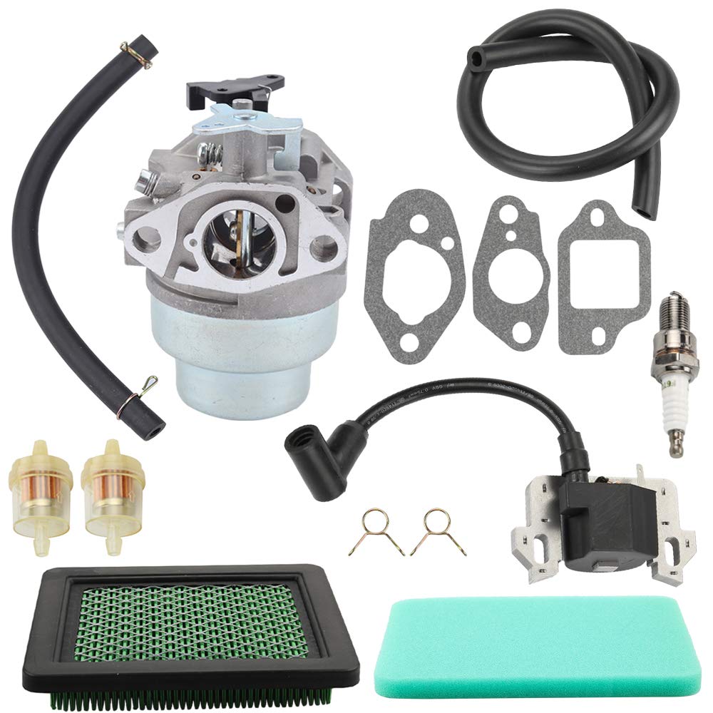 Hayskill 16100-Z0L-853 Carburetor Carb w Gasket Air Filter Ignition Coil for Honda GCV160 GCV160A GCV160LA Engine HRB216 HRR216 HRS216 HRT216 HRZ216 Lawn Mower