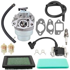 Hayskill 16100-Z0L-853 Carburetor Carb w Gasket Air Filter Ignition Coil for Honda GCV160 GCV160A GCV160LA Engine HRB216 HRR216 HRS216 HRT216 HRZ216 Lawn Mower