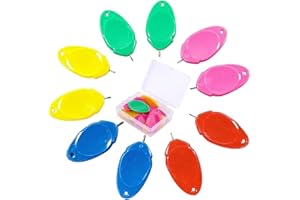 ZEZZO Sewing Machine Needle Threader, 2024 Upgraded Needle Threader for Hand Sewing, Needle Threader Tool, Embroidery Needle Threader, Threading Aid Needle Threader Tool (10 Pcs) Colors Random