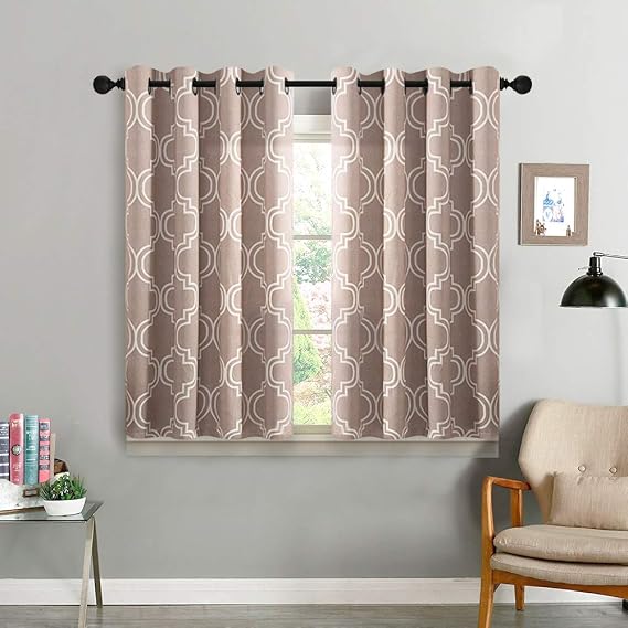 Amazon.com: Vangao Curtains Morrocan Tile Print Quatrefoil for Bedroom
