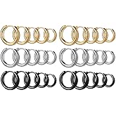 15 Pairs Mens Earrings Hoop Earrings for Men Titanium Steel Cartilage Earring Small Hoop Earrings for Men Women Dangle Earrings 8/10/12/14/16 mm