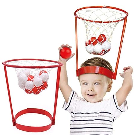 Murieo Basketball Spielzeug mit 20pcs Bälle ,Outdoor Overhead Basketball Mini basketballkorb,Sicherheit Puzzle Eltern Kind Sp