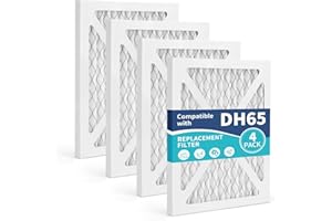 PZHARQG DH65 DR65 Filter Replacement Compatible with Honeywell Dehumidifier TrueDRY DH65 DR65, Part 50049537-002/U, 50049537-005,4 Pack