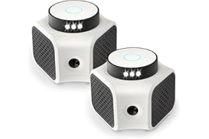 X-PEST Ultrasonic Mice Repellent for House Indoor Pest Repellent Mouse Rat Sonic Deterrent Device, Drive Away Mice from Home - No Killer Traps, Black 2 Pack