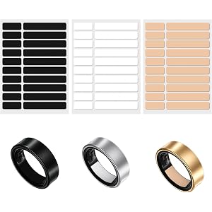 Lanjiesh 6 Pcs Smart Ring Size Adjuster, Compatible with Oura/Samsung/Ultra Human/RingConn Rings, Invisible Ring Spacer for L