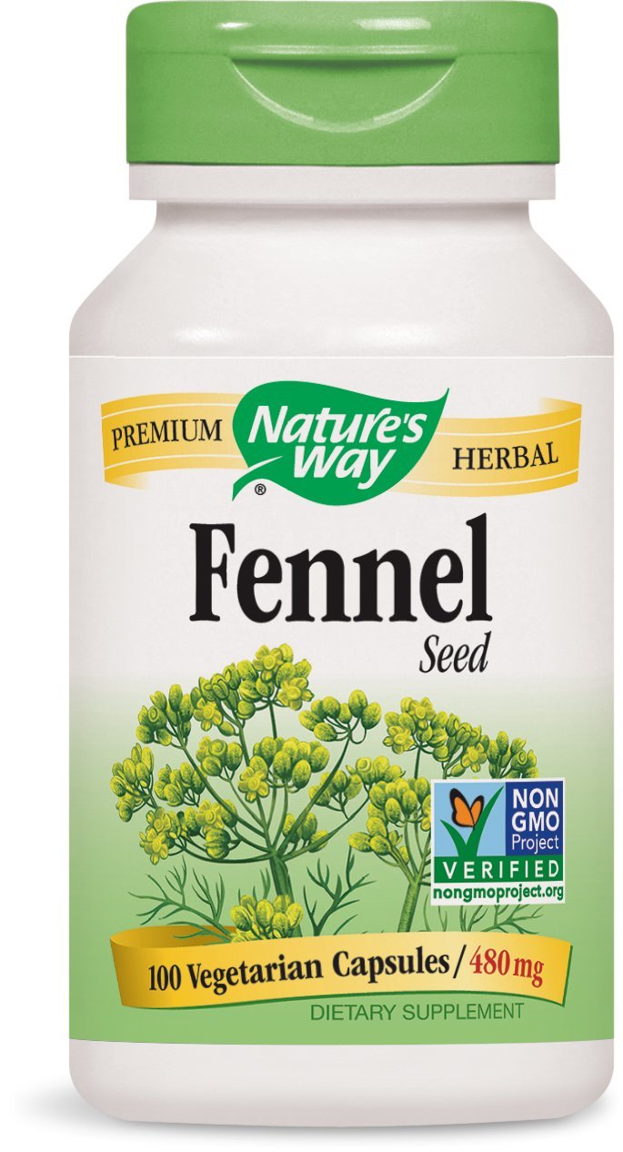 Nature's Way Fennel Seed, 100 Capsules (Pack of 2)