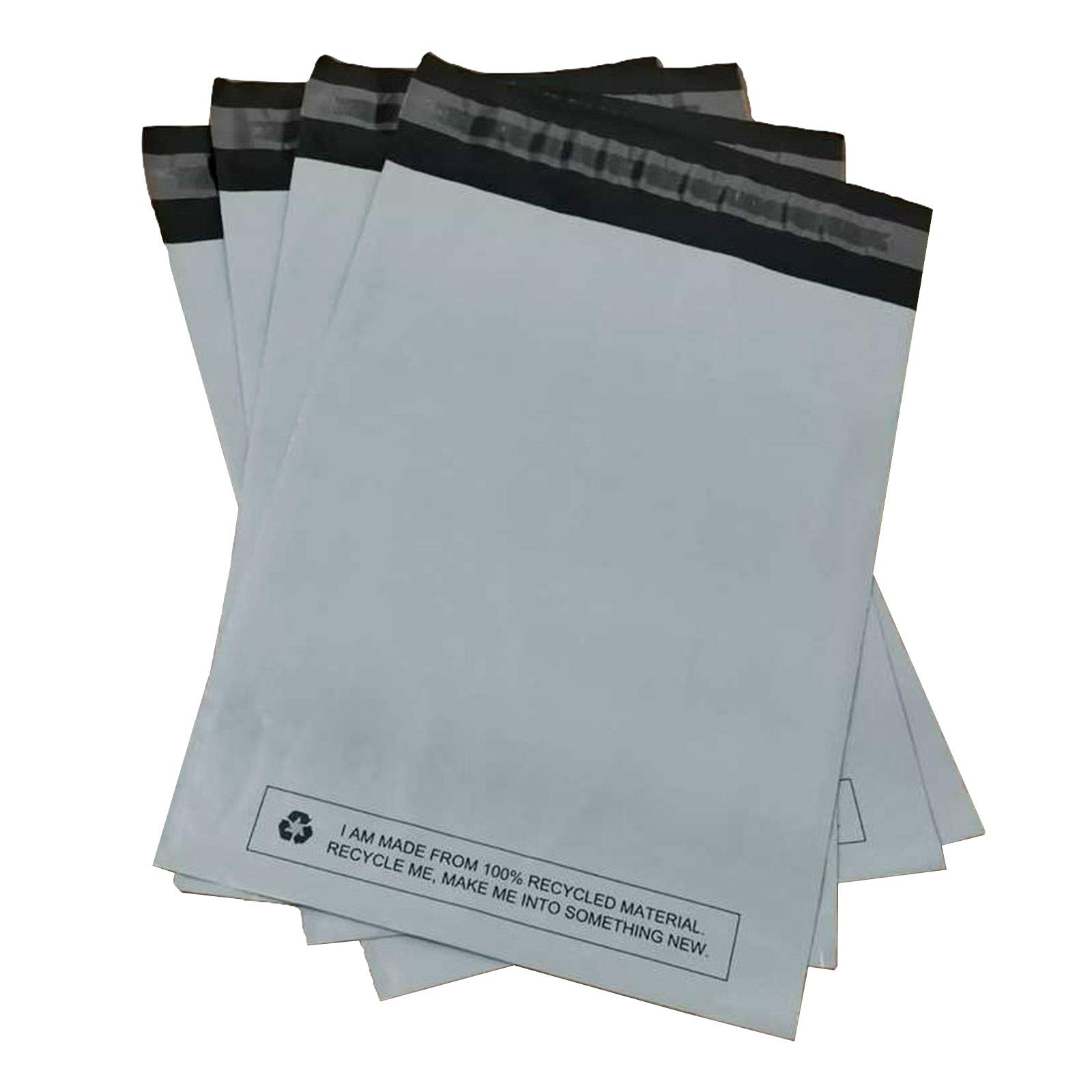 Large 50x Grey Mailing Bags 17” x 22” Polythene Self Seal Big Plastic Envelopes 100% Recyclable - Parcel Postal Postage Packaging Bags Strong Packaging Bags