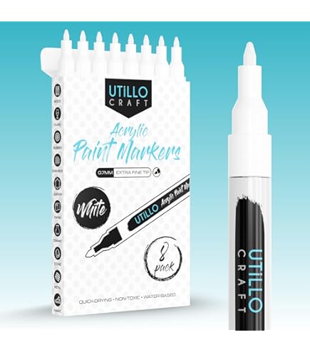 Black Sharpie X Pentel Permanent Marker, White, Broad Point,