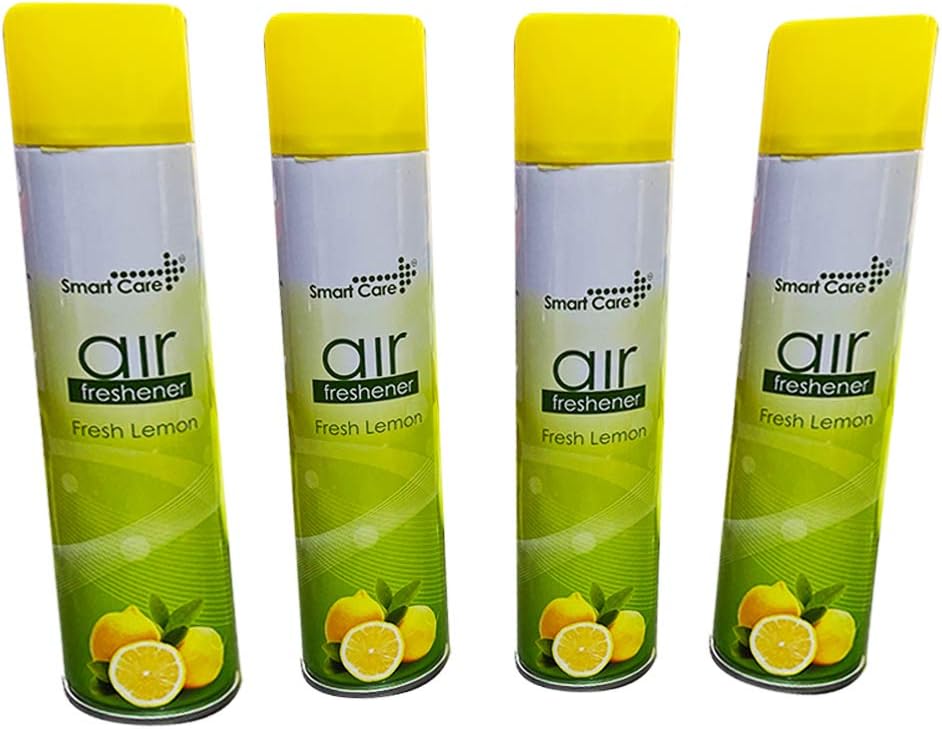 Smart Care Air Freshener Lemon Room Freshener, 240ML, Pack of 4