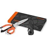 KastKing Paradox 9 inch Fishing Bait Shears | Multifunctional Fishing Scissors With 5CR15 Stainless Steel Blades, Non-Slip Elastomer Handle, Protective Sheath