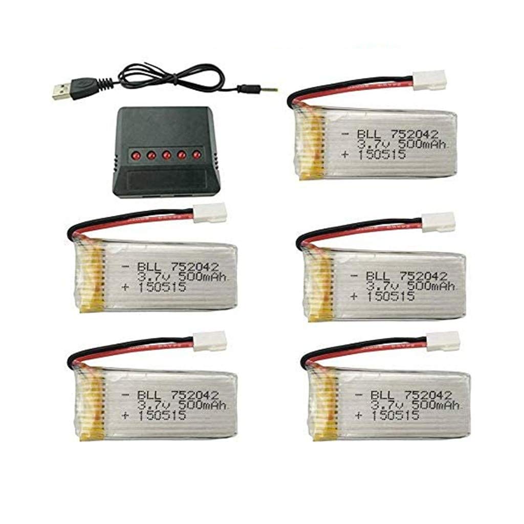 Batterie Lipo 3.7V 500mAh De Remplacement Pour Drones HUBSAN X4, V252 Et JXD 385