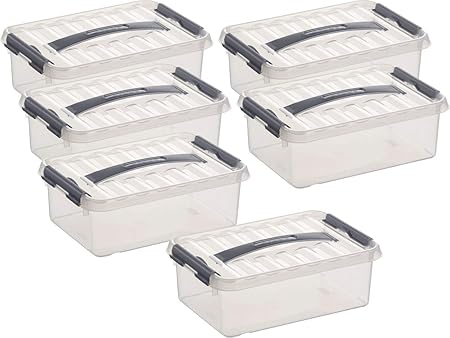 Aufbewahrungsbox - 6 Boxen à 4 Liter im Set / 30 x 20 x 10 cm mit