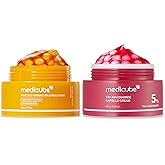 medicube Capsule Cream for Stressed Skin Duo: Kojic Acid Turmeric and TXA Capsule Cream | for Clear, Radiant & Hydrated Skin | Customizable Daily Moisturizer for All Skin Types