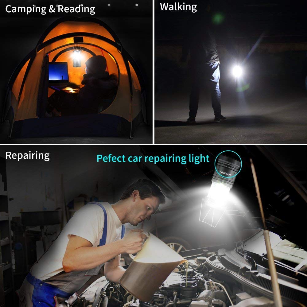 Camping Lantern-2 Pack Swiftrans Portable LED Lantern Flashlights Camping Hand Held Flashlights, Camping Equipment for Survival, Emergence, Outdoor Hiking, Hurricanes, Storms, Outages