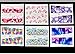 JACA 54 Sheets Water Transfer DIY Nail Art Decals Stickers With Butterfly flower Animal Insect beauty girl cartoon and different patterns for women and kids