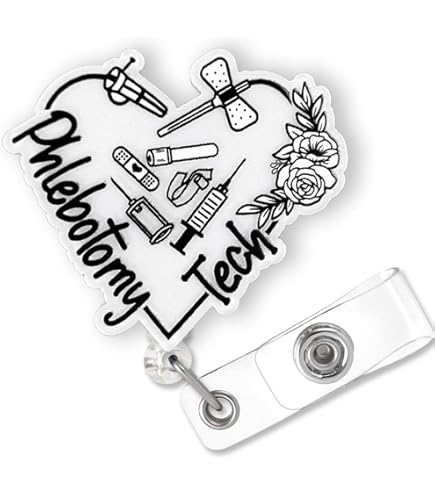 Heart Retractable ID Badge Reel, Funny Cardiology No Fibbing, Swivel Alligator Clip, 34in. Nylon Cord, Medical MD RN Nurse Badge ID, Badge Holder, ID...