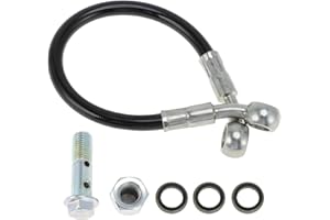 REPAIROCK Motorcycle Brake Clutch Oil Hose Line 25cm Universal Brake Line for Most Motorcycles Dirt Bikes ATVs for Honda for 