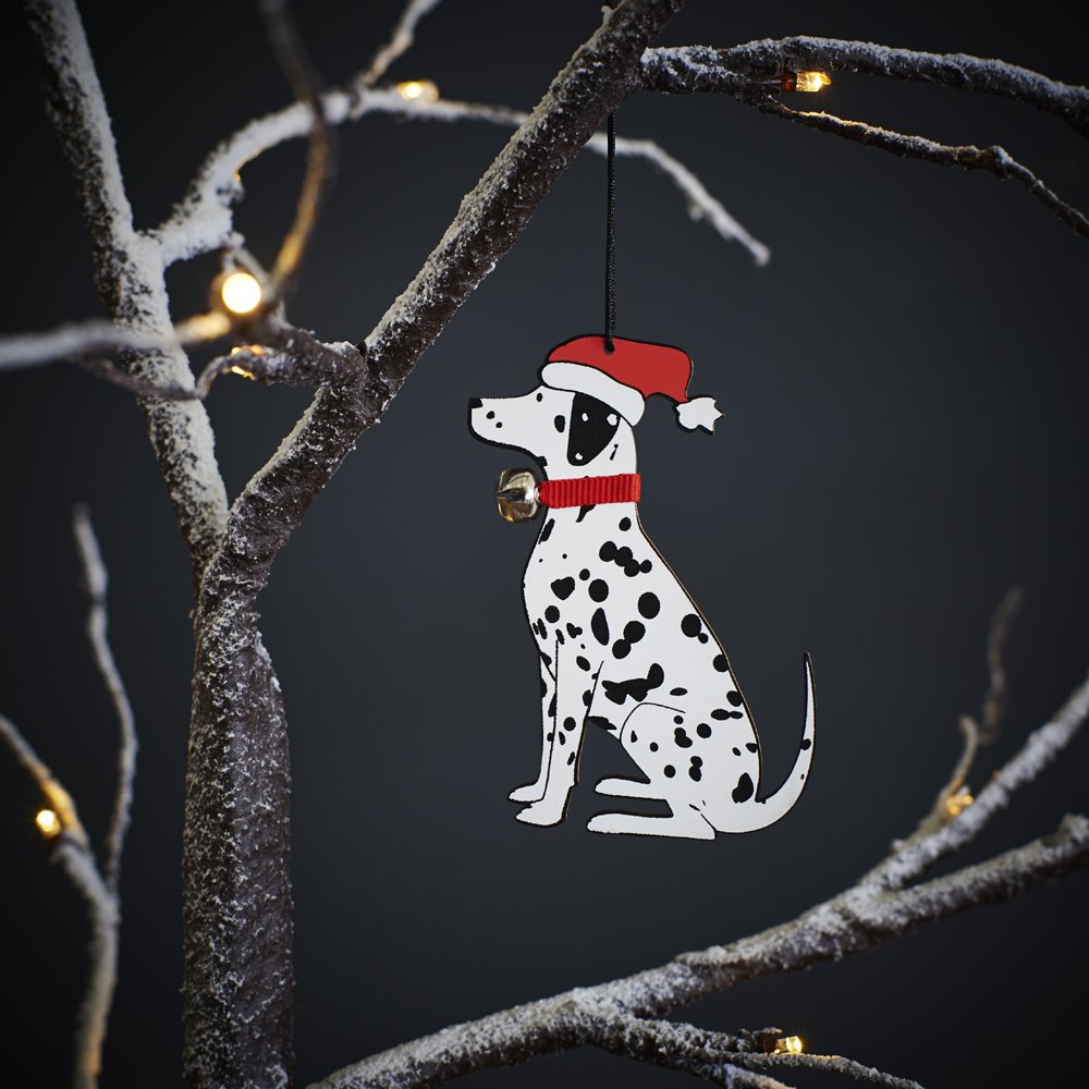 Sweet William Dalmatian Christmas Tree Ornament, Wood, Christmas, Dalmatian