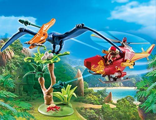 playmobil adventure copter with pterodactyl