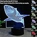 Unitake Illusion Table Desk Lamp 7 Colors LED for Home Bedroom Decoration Kids Birthday Gifts Shark