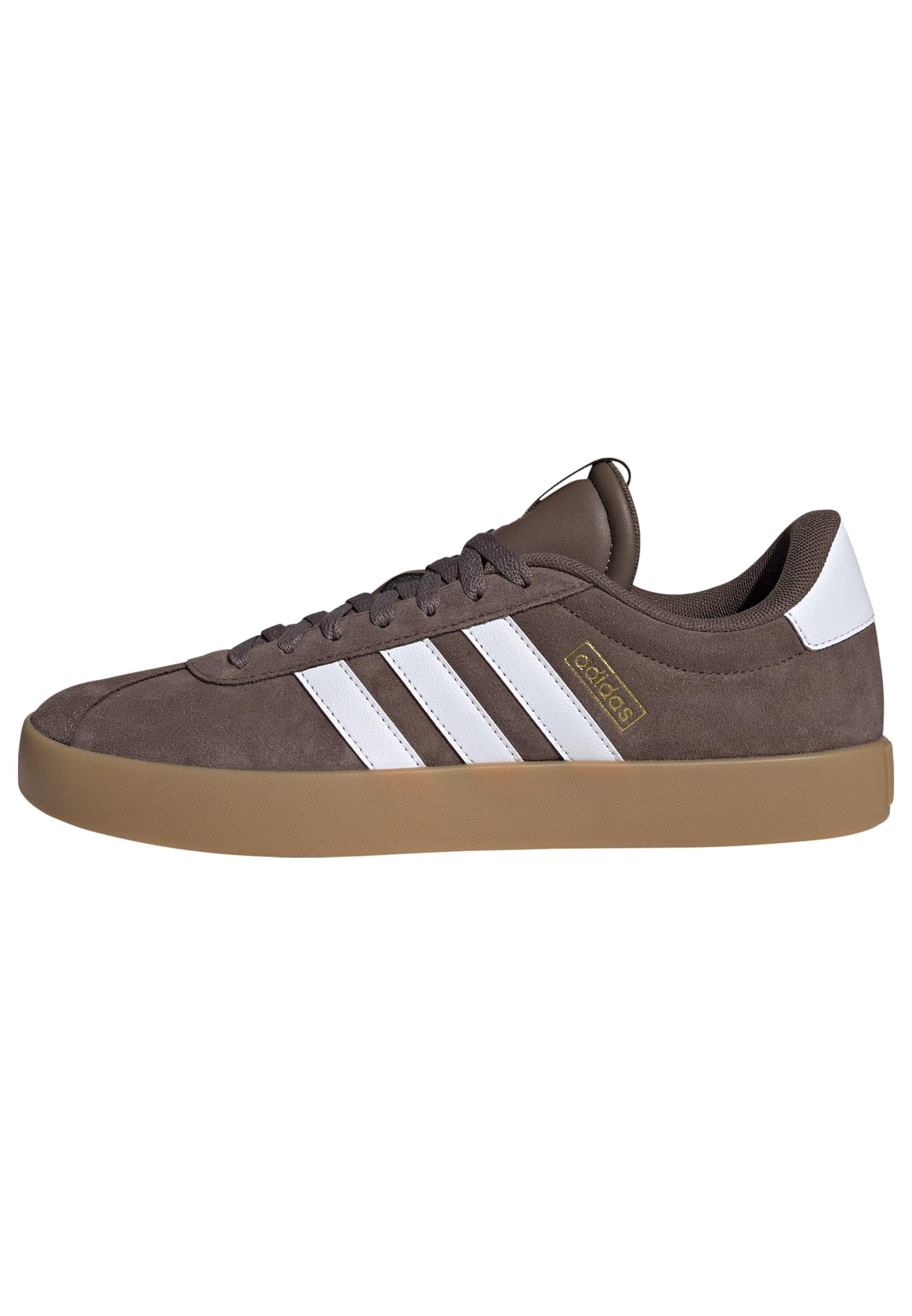 adidas Herren VL Court 3.0 Shoes, Earth Strata/Cloud White/Gold Metallic, 42 2/3 EU