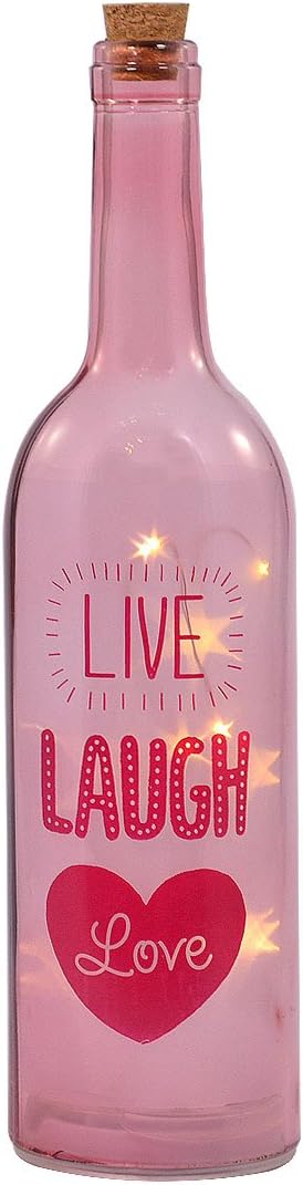 Live Laugh Love Light Up Bottle Illuminated Bottles Gift Range