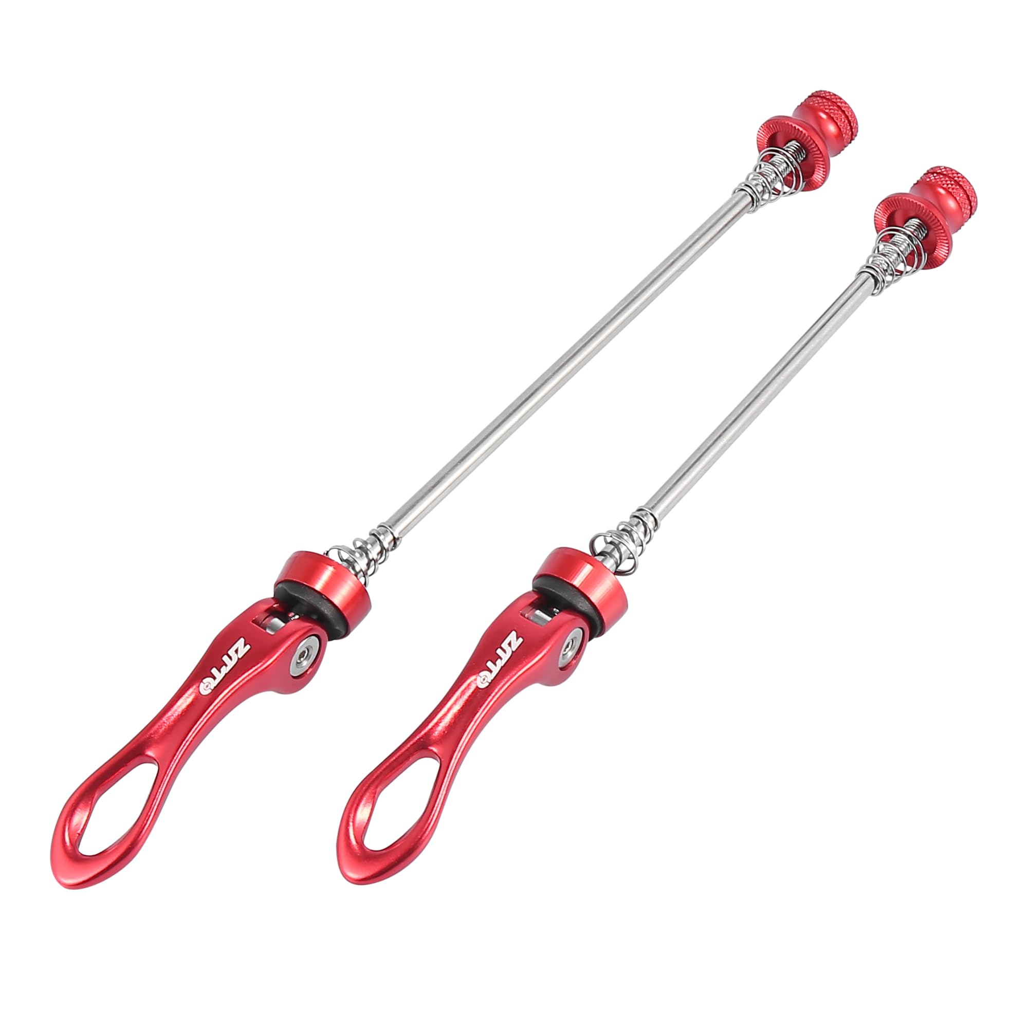 X AUTOHAUX 2pcs Bicycle Quick Release Lever Skewer Wheel Hub Lever Red